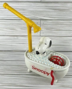 Peanuts Snoopy Badewanne Blase Maschine Spielzeug Blasenblasen Vintage - Bild 1 von 8