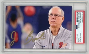 COACH JIM BOEHEIM Autographed Syracuse Orange Photo - NCAA Basketball HOF - PSA - Picture 1 of 2