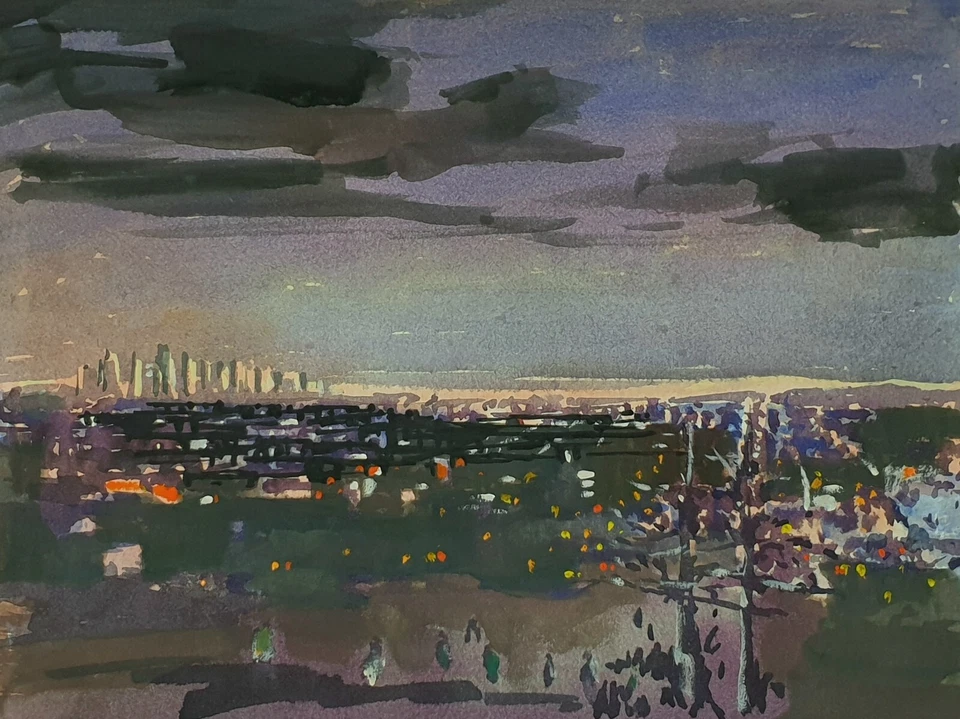 acuarela original sin marco Foto 1 de 1