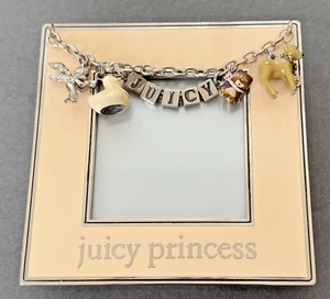 VERY RARE VINTAGE Y2K JUICY COUTURE "JUICY PRINCESS" PICTURE FRAME WITH CHARMS - Picture 1 of 15