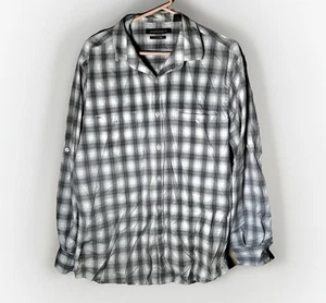 Axist Men’s Large Long Sleeve Button Front Collared Shirt Casual Dressy Wear - Picture 1 of 4