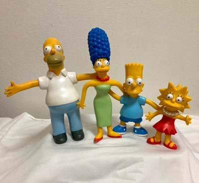 Figuras flexibles vintage de Los Simpson 1990 Jesco Homer Marge Bart Lisa *Excelente* Foto 1 de 4