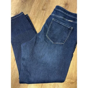 Pantalones de mezclilla Kancan para mujer talla 20W lavado oscuro cómodos elásticos informales todos los días - Imagen 1 de 6