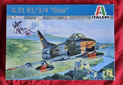 G 91 Fiat R1/3/4 Gina Italeri 1/48 frecce tricolor italia germania addestratore - Immagine 1 di 2