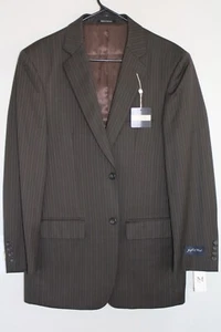 NEW BROWN JOSEPH & FEISS 100% WOOL SPORT COAT sz 38R pinstriped suit jacket NWT - Picture 1 of 6