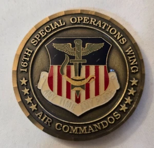 Moneda Desafío Sargento Jefe Comando Ala de Operaciones Especiales 16 de la USAF - Imagen 1 de 4