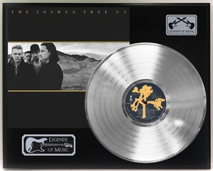 U2 - The Joshua Tree Silver LP Record Plaque Display - Picture 1 of 3