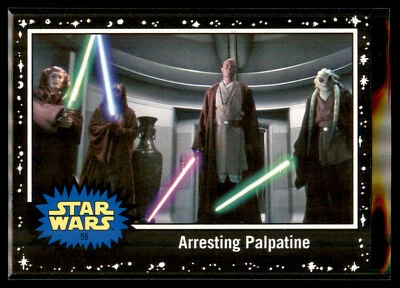 2017 Topps Star Wars Viaje a los Últimos Jedi Negro #59 Arresting Palpatine Foto 1 de 2