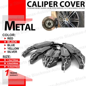 6 Pcs Metal 3D ENDLESS Universal Style Brake Caliper Covers Black L+M+S WL04 - Picture 1 of 10
