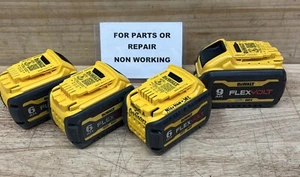 DeWALT FLEXVOLT 20V/60V (3) 6.0Ah DCB606/(1) 9.0Ah (DCB609) For Parts/Repair-D3 - Picture 1 of 5