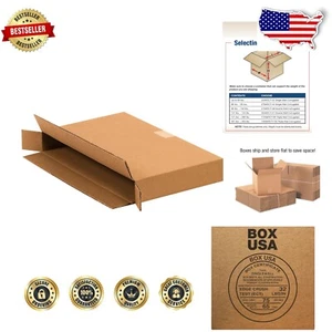 Eco-Friendly 15" x 2" x 9" Side Loading Boxes - 25 Reusable & Recyclable Packs - Picture 1 of 7