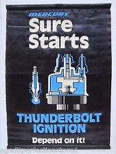 Thunderbolt Ignition Mercury Marine Motors Dealer Advertising Banner Flag Sign