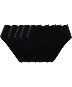 Rhonda Shear 5-pack Original Seamless Ahh Brief Black - Picture 1 of 1