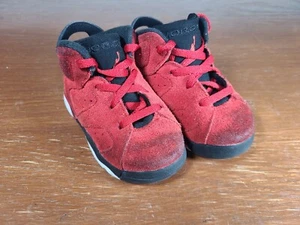 Nike Toddler's Jordan 6 Retro Shoes JQ2 Varsity Red/Black DV3606-606 Size 6C - Picture 1 of 10