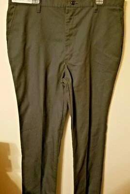 Red Cap mens 40W x 35 inseam 48L gray work pants 4 pockets zip button close nice - Image 1 of 4