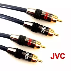 JVC HQ 2M STEREO Analogue High Performance GOLD Plated Phono Lead Male to Male - Picture 1 of 7