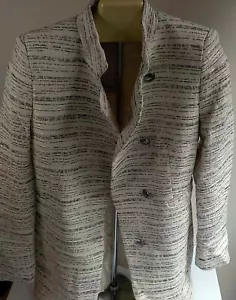 Cappotto in tweed testurizzato ZARA BASIC TAGLIA XS nuovo con etichetta - Foto 1 di 6