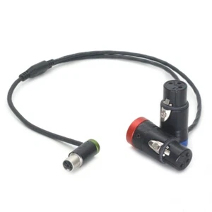 Cable de audio TA5F 5 pines hembra a doble XLR 3 pines hembra para Zaxcom QRX200 - Imagen 1 de 7