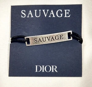 Christian DIOR SAUVAGE Frosted Metal Bracelet NEW free shipping - Picture 1 of 2