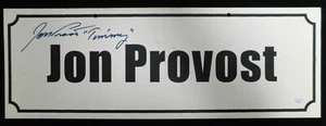 Jon Provost Signed 7x20 Name Plate Convention Sign JSA Authenticated - Picture 1 of 4