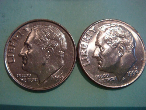 1999 P 1999 D Roosevelt Dimes  - UNC Nice 2 dime set Cover