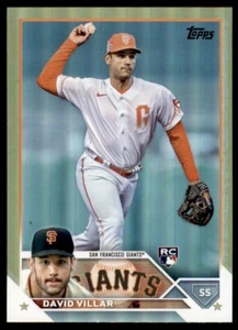 2023 Topps Gold Foil Parallel #277 David Villar RC San Francisco Giants - Picture 1 of 2