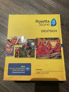 Rosetta Stone German/Deutsch Version 4 Level 1-5 with Headset - Picture 1 of 3