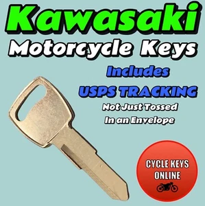 Kawasaki F6 F7 F9 motorcycle keys Cut to Code replacement key codes 155-159 - Picture 1 of 1