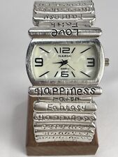 Narmi wristwatch happiness love 4417 quartz cuff style new battery