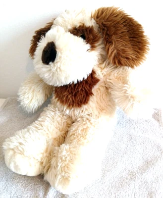Vintage Bear Factory Shaggy Dog Cream & Brown Soft Toy plush - Image 1 of 2