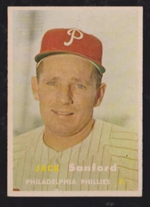 Topps Baseball 1957 #387 Jack Sanford casi nuevo *** envío gratuito *** - Imagen 1 de 1