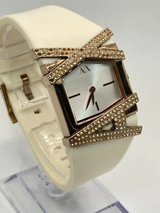 A|X Armani Exchange Ladies Watch White Silicone Bracelet AX3122 - Picture 1 of 9