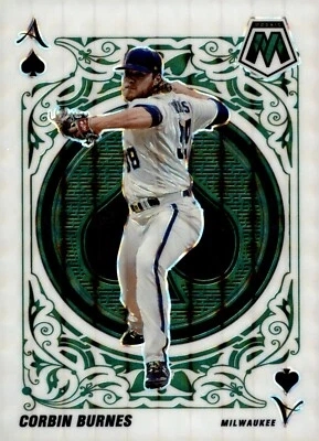 2022 Panini Mosaic - Aces Mosaic Green #A-11 Corbin Burnes - Image 1 of 2