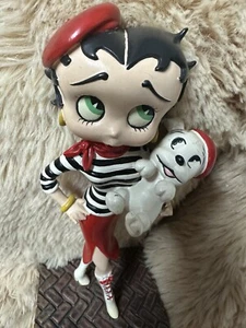 Estatuilla francesa Betty Boop & Pudgy Dog boinas "Ooh La La" Danbury como nueva París - Imagen 1 de 5