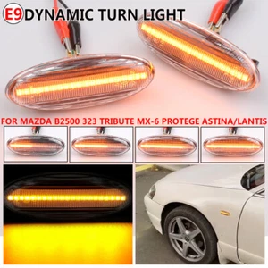 Clear For Mazda RX-7 (FD) 1992-1999 2000 2001 2002 LED Dynamic Side Marker Light - Picture 1 of 11