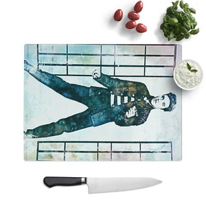 Elvis Presley In Jailhouse Rock Chopping Board Kitchen Glass Worktop Saver - Picture 1 of 6