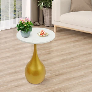Sofa Side Table, Round Accent Table, Round End Table for Small Spaces - Picture 1 of 20