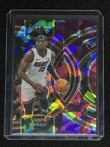 Bam Adebayo - 2023 Select Premier púrpura hielo agrietado Prizm/99 #142 Miami HEAT - Imagen 1 de 3