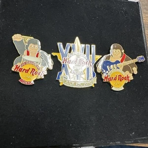 Hard Rock Cafe Tokyo  17th Anniversary 3 Pins  2001  Ltd Ed 250 #10185 XVII Case - Picture 1 of 4