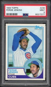 1983 Topps Fergie Jenkins Chicago Cubs #230 PSA 9 MINT HALL OF FAME - Picture 1 of 2