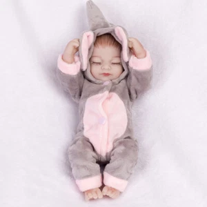 Full Body Vinyl Silicone Tiny Reborn Baby Dolls Realistic Preemie Girl Doll Gift - Picture 1 of 5
