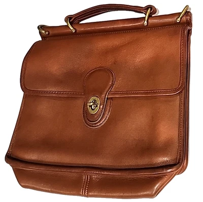 Bolso Coach 9927 Willis Vintage Cuero Marrón Asa Superior Sin Correa Foto 1 de 4