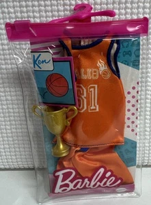 BARBIE KEN Clothing Basketball Player Career Fashion Pack Jersey Shorts New - Picture 1 of 2