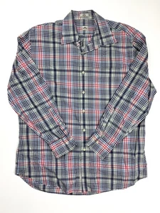 Camicia uomo Peter Millar rosa blu verde quadri manica lunga con bottoni taglia large - Foto 1 di 5