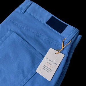 Peter Millar Crown Sport 5 Pocket eb66 Performance Pants Bonnet Blue 38x32 $160 - Picture 1 of 6