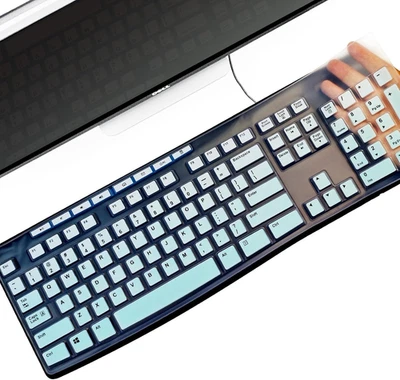 Capa de teclado de silicone para Logitech MK270 MK295 - Verde perfeito gradiente - Imagem 1 de 4