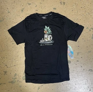 Camiseta Quicksilver Supersoft Loungewear negra con gráfico de calavera para hombre talla L - Imagen 1 de 1