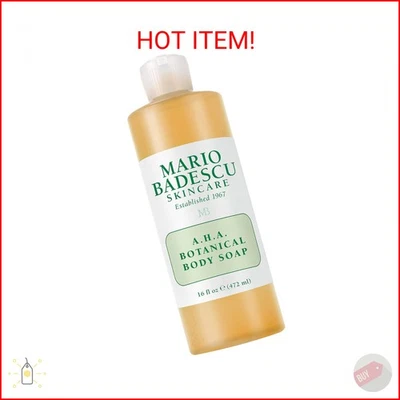 Jabón corporal botánico hidratante, clarificante y suave Mario Badescu AHA Foto 1 de 2