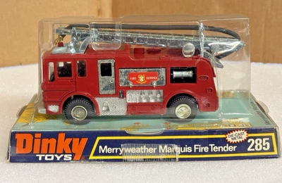 De colección Dinky Toys 285 Merryweather Marquis Fire Tender Blister Bubble Pack - NUEVO Foto 1 de 4