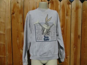 Vintage Warner Bros Studio Store Bugs Bunny Gray Pullover Sweatshirt Size XL - Picture 1 of 9
